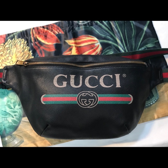 gucci fanny pack leather